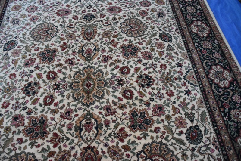 Karastan Rug Original Collection 700/706 Ivory Indo Kirman 8.8x12 Very Nice #110 gallery