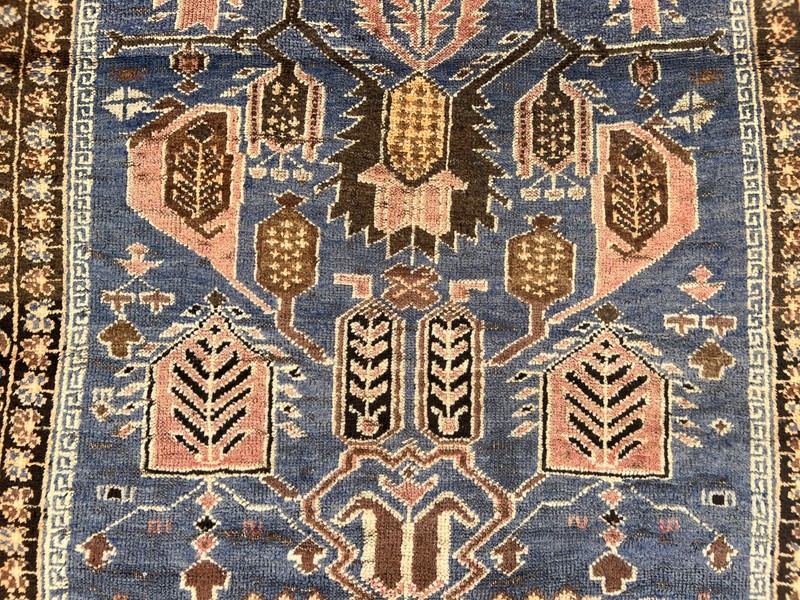 Vintage Gorgeous Natural Vegetable Dye Nomadic Maldari Prayer Rug gallery