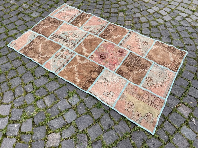 Home Decor Rug, Turkish Vintage Rug, Boho Decor Rug, 3,2 x 5,5 ft gallery