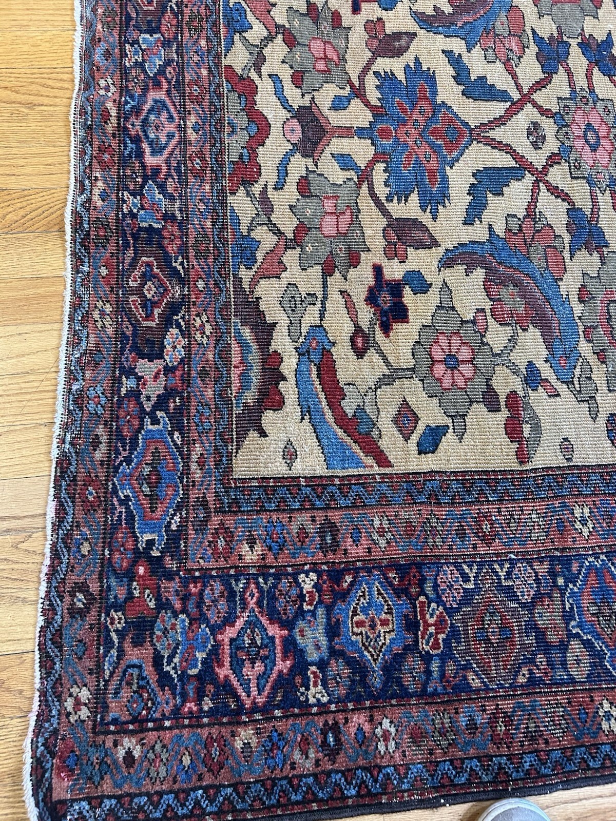 Museum Grade Antique Zigler Mahal (5' X 5') Exceptionally Rare Piece C.1900 gallery