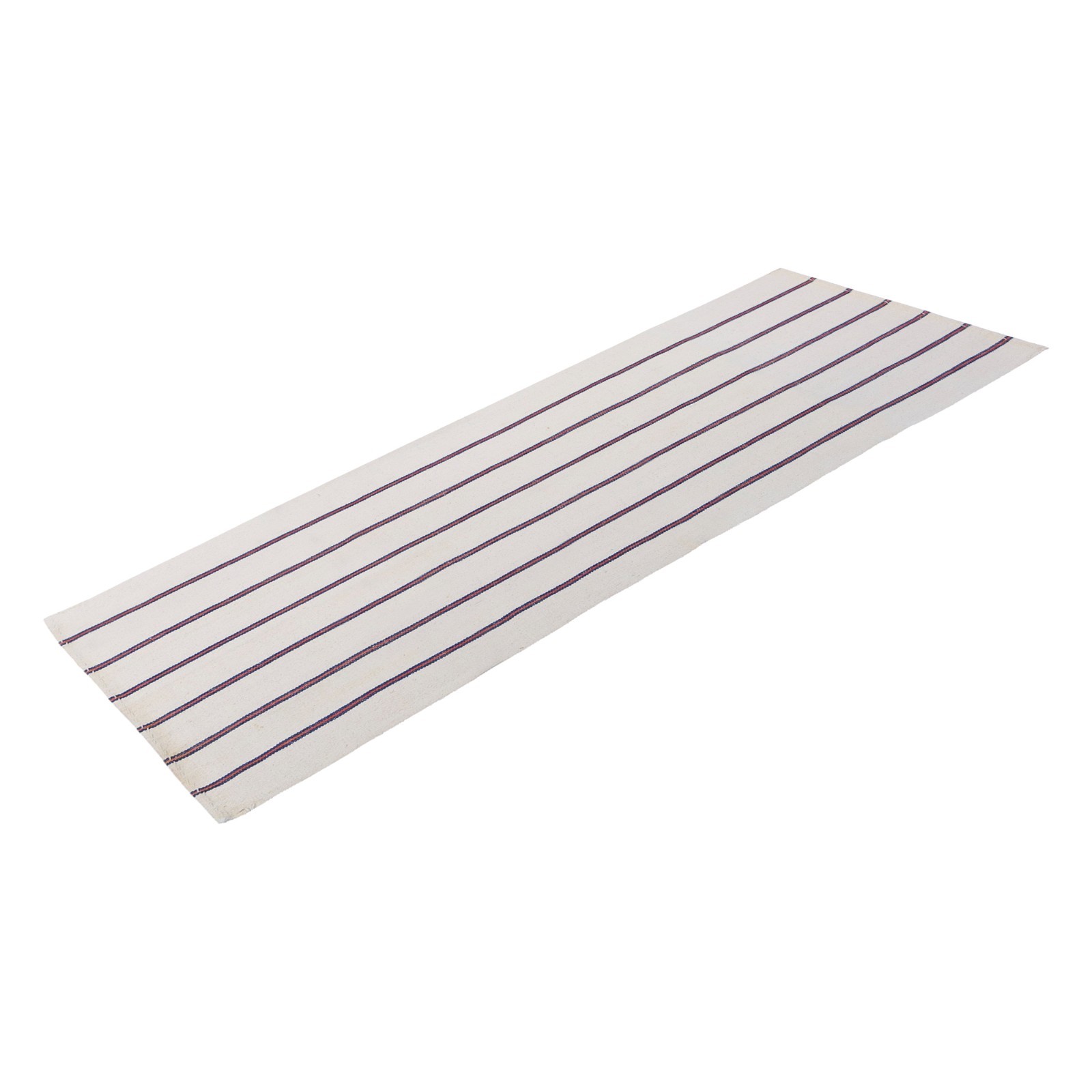 Handwoven Vintage Striped Cotton Kilim Runner, 80x205 cm / 2'7" x 6'9" gallery