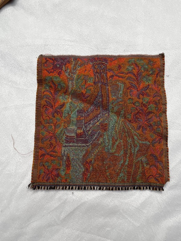 Lady and Organ France tapestry vintage mideveval gallery