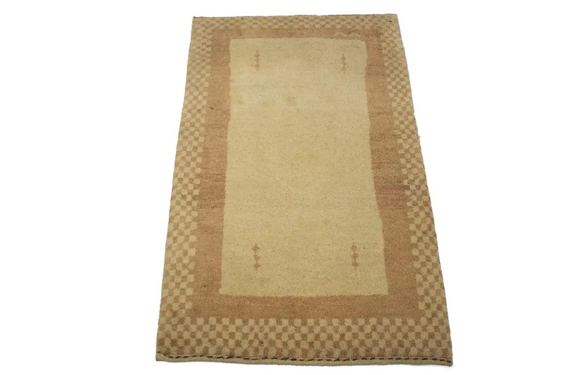 HandmadeTribal Bordered Oriental Rug 3x4 Ft Entryway Accent Carpet Home Decor gallery