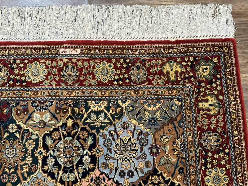 Sino Per'sian Rug 3x5 Multicolor Hand-Knotted Wool on Silk Very Fine 480 KPSI gallery