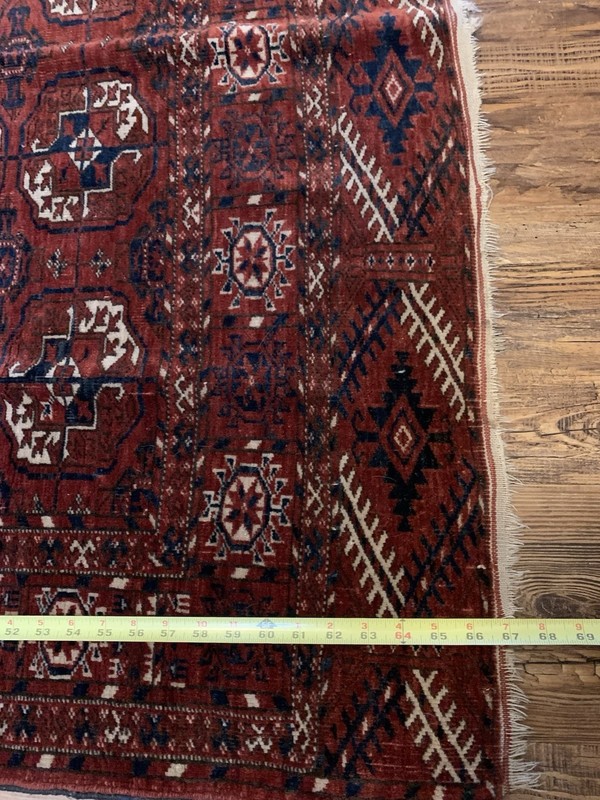 Antique Turkmen Tekke Tribe Afghanistan Tribal Rug Handmade Wool Great Condition gallery