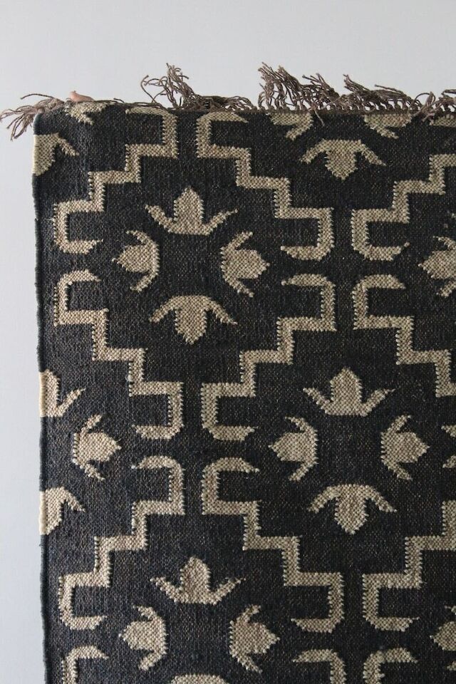 Rug Rectangle Wool Jute Handmade Rug Home Hallway Vintage Area Rugs Kilim Carpet gallery