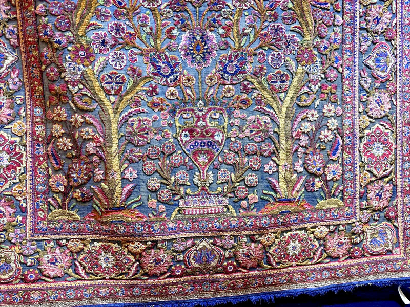 Auth: Ci 1900 Silk Tafazoli Kashaan. Souf Masterpiece 3D 4x7 Museum Piece gallery