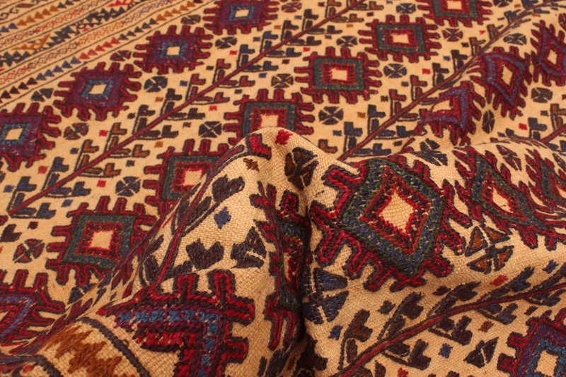 Vintage Hand Woven Area Rug 4'5" x 6'4" Traditional Wool Oriental Carpet gallery