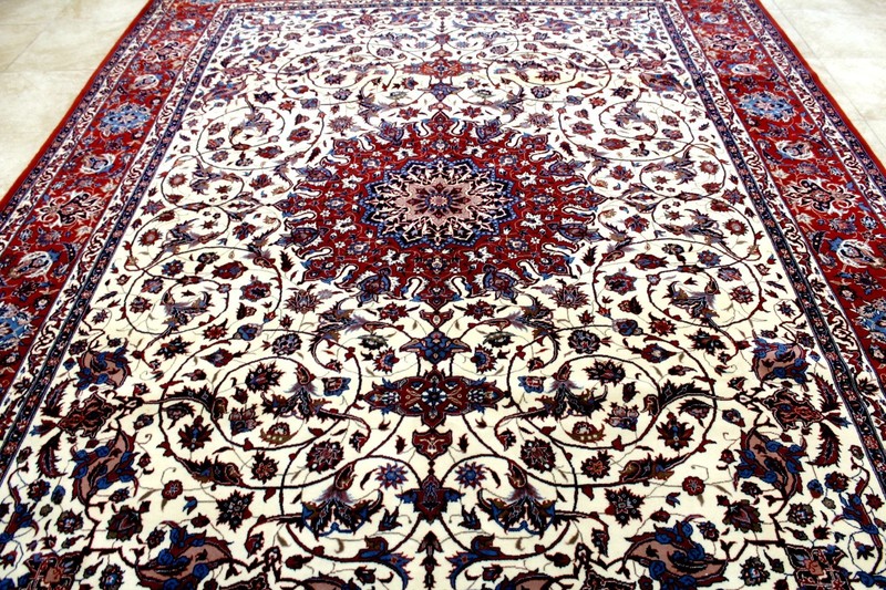 9X12 BREATHTAKING MASTERPIECE 300+KPSI HAND KNOTTED VEGETABLE DYE ISFAHANN RUG gallery