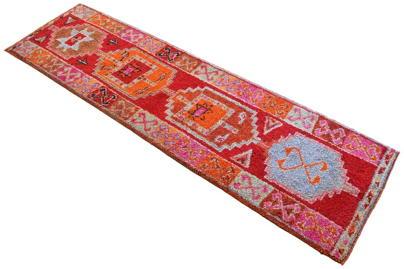 Turkish Runner Rug, Hand Made Rug, Tribal Wool Rug, Ethnic Runner Rug 3 x 11 ft gallery