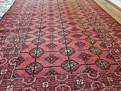 3.8 x 6.4 ANTIQUE CAUCASIAN HERIZ SERAPI VINTAGE USHAK TRIBAL KAZAK