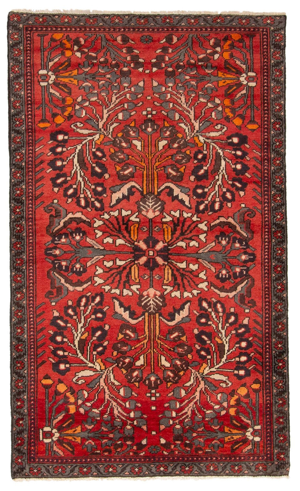 Vintage 3'10" x 6'6" Traditional Hand Knotted Vegetable Dye Wool Area Rug gallery