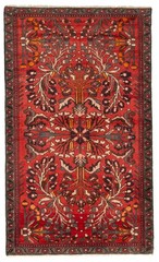 Vintage 3’10” x 6’6″ Traditional Hand Knotted Vegetable Dye Wool Area Rug