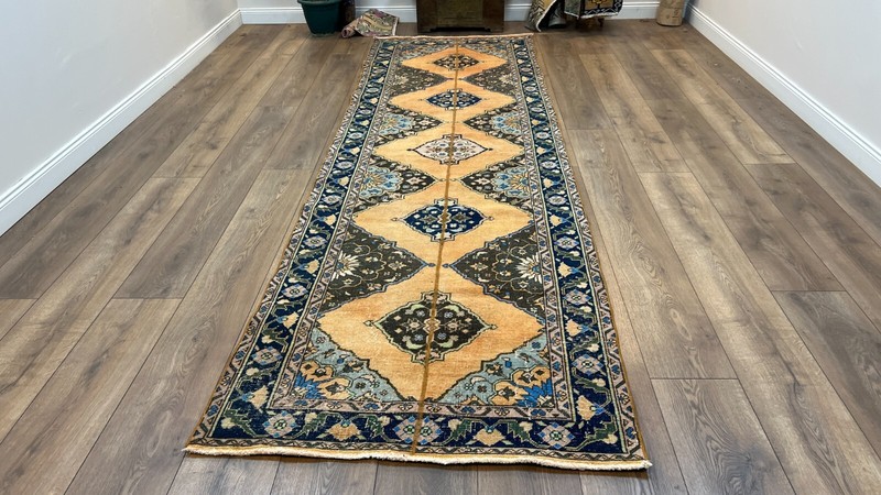 Hallway Rug, 3.8 x 12.8 ft, Floor Rug, Woven Wool Rug, Runner Rug, Aztec Carpet gallery