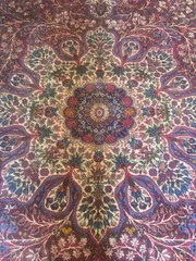HANDMADE RUG. CARPET . ANTIQUE. 13X9 OVER 100 YEARS OLD. th 19