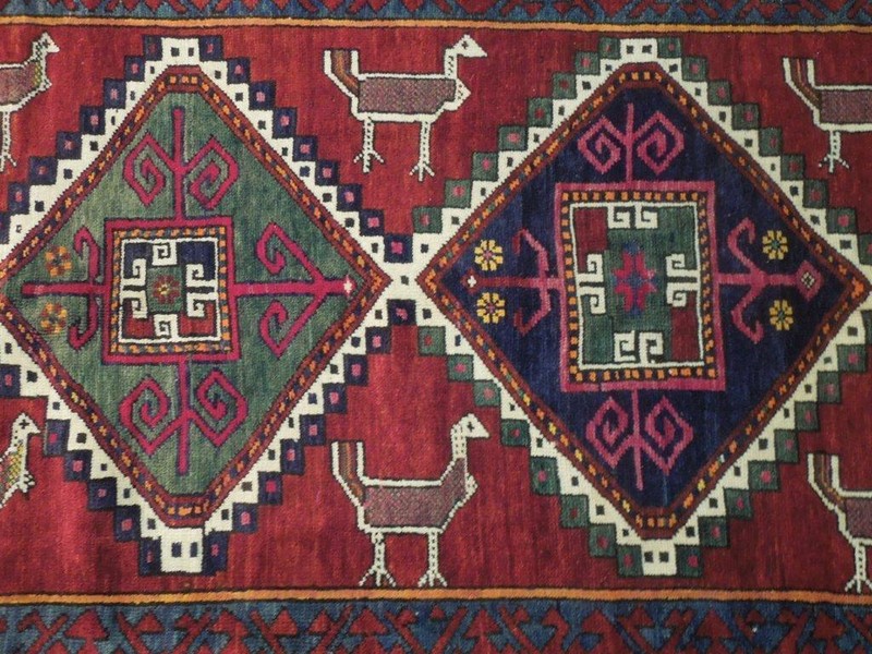 Caucasian Runner Antique Dagestan Village Weavers Hand Woven 6' x 10' B-72671 gallery