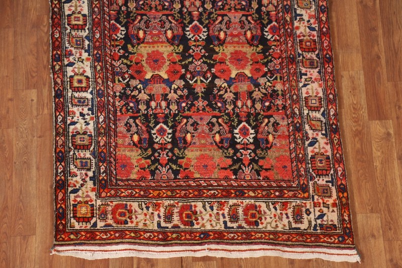 vegetable Dye Bidjar Traditional Runner Antique Rug 4'x15' Handmade Wool Carpet gallery