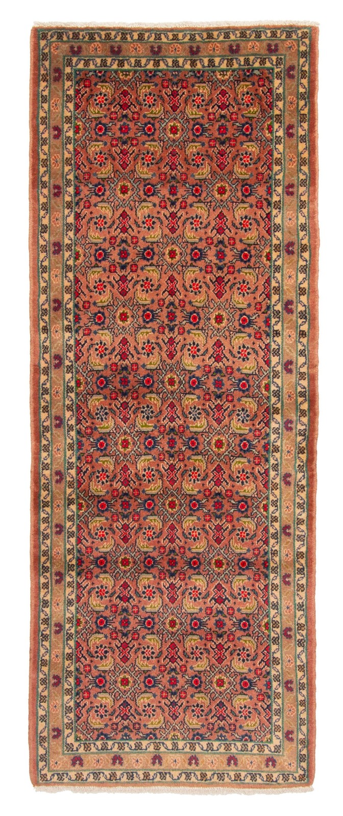 2'6" x 6'5" Vintage Hand-knotted Runner Rug Traditional Oriental Wool Carpet gallery