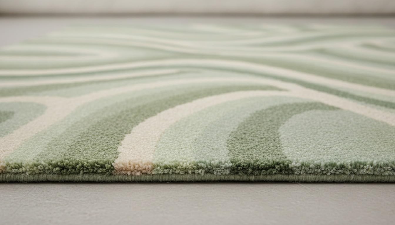 Modern Pebble Pattern Wool Area Rug Hand Tufted Contemporary Home Carpet Décor gallery