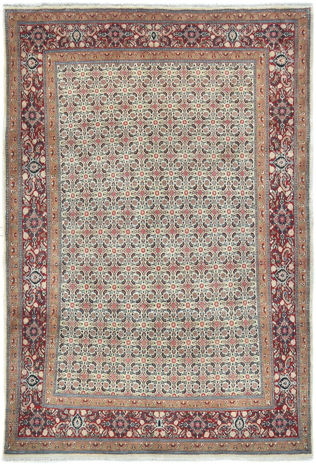 Vintage Oriental Rug Allover Traditional Design Living Room Large Carpet 7X10 ft gallery