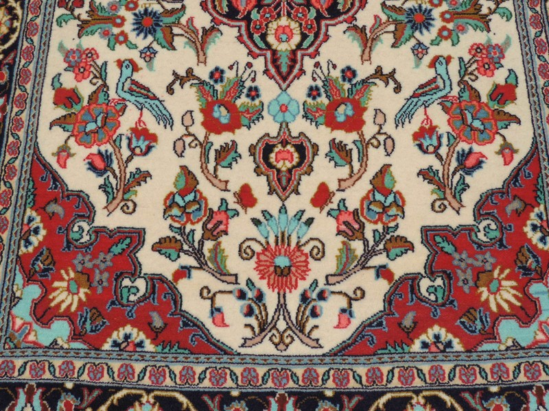 4x7ft. Handmade Borchalou Sarouk Wool Rug gallery