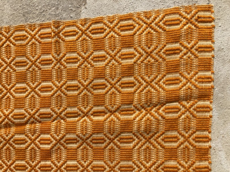 Vintage Handmade Geometric Traditional Wool Area Rug 210x162 cm gallery