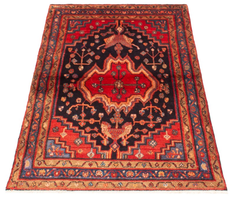 Vintage Hand-Knotted Carpet 4'2" x 6'9" Traditional Oriental Wool Area Rug gallery