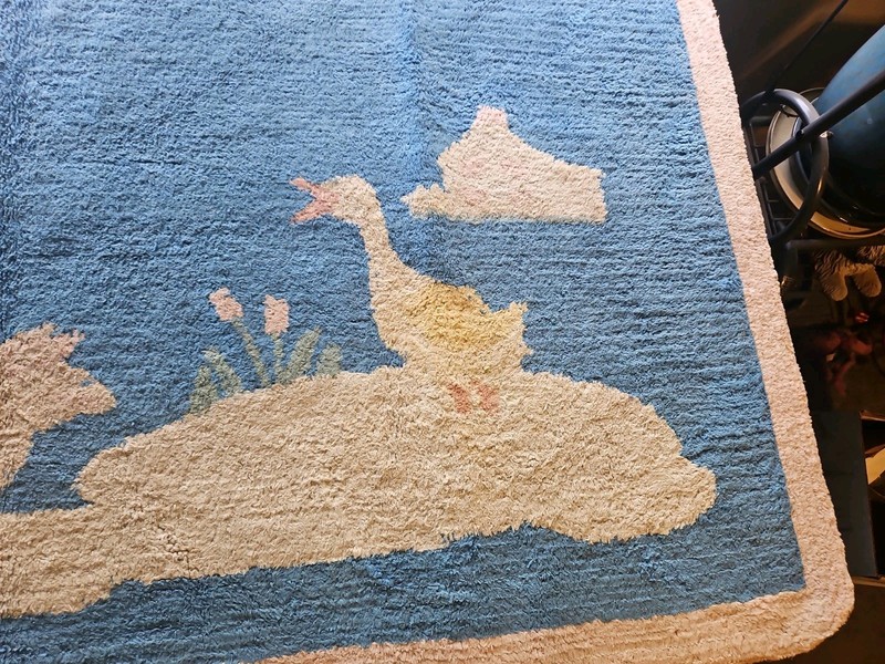 Vintage Childs Nursery Area Rug Over 70 Years Old gallery