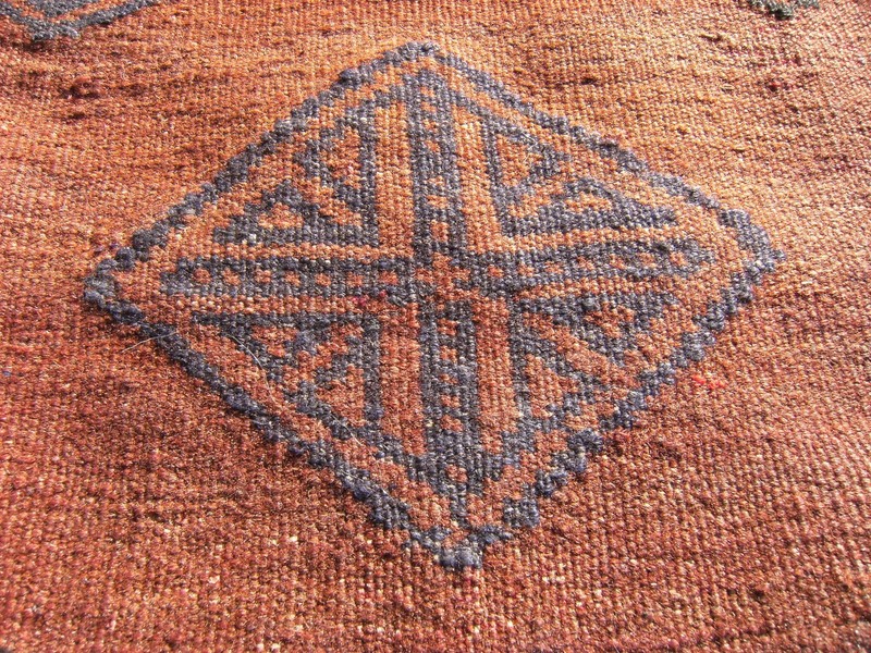 Vintage Tribal Sofreh Rug 40'' x 51'' Afghan Tribal Sofreh Rug Area Wool Rug gallery