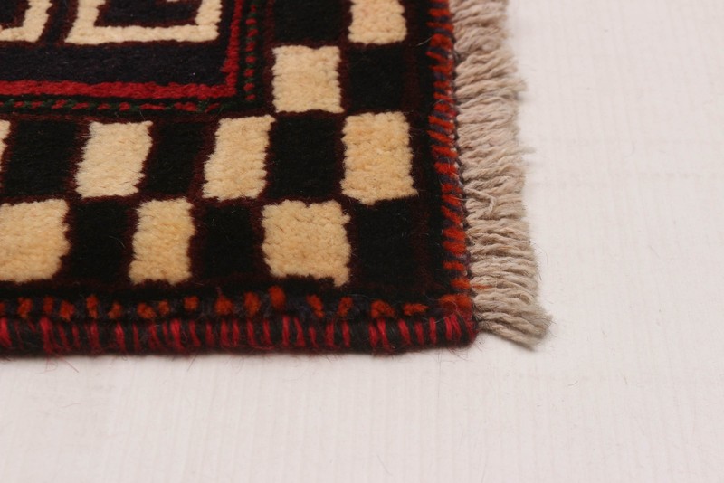 Vintage 3'9" x 4'10" Traditional Hand Knotted Vegetable Dye Wool Area Rug gallery