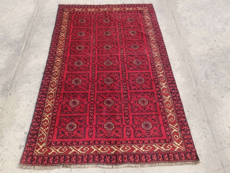 Vintage Hand Made Traditional Oriental Wool Maroon Carpet Rug 249x157cm gallery