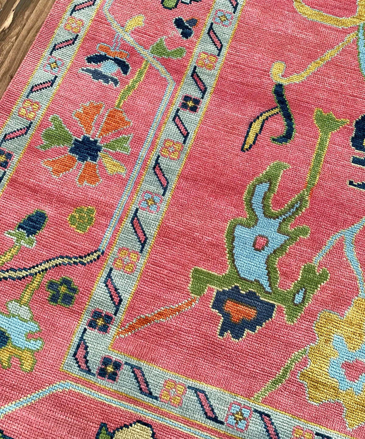 Vintage Pink Oushak Rugs Antique Handmade Turkish Home Decor Rugs For Livingroom gallery