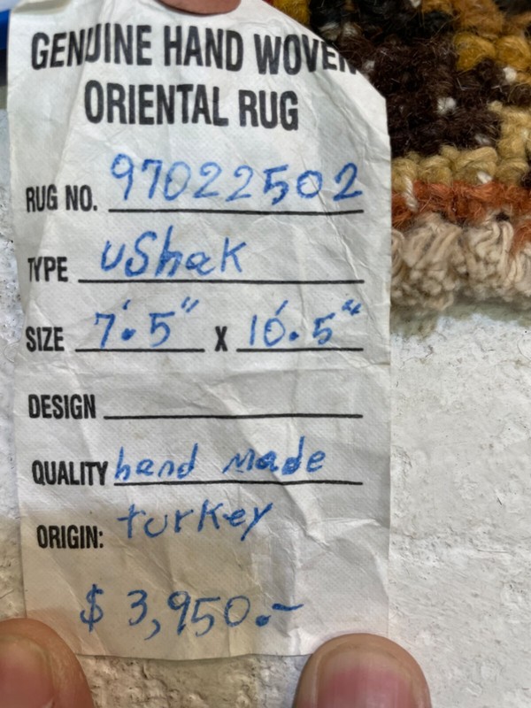 Antique Oriental Hand-Knotted Wool Area Rug Turkish Oushak Red/Gold 7'5" x 10'5" gallery