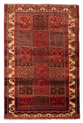 Vintage Hand-Knotted Area Rug 4’9″ x 7’3″ Traditional Oriental Wool Carpet