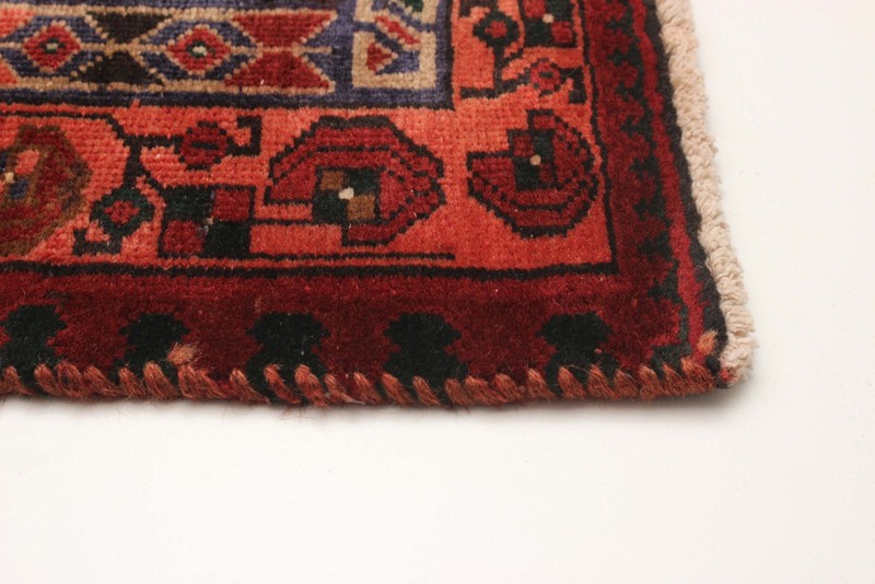 3'4" x 10'11" Vintage Hand-knotted Runner Rug Traditional Oriental Wool Carpet gallery