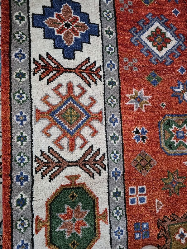 8x10 Vintage Design Fine Veg Dye Turkish Kazak Antique Heriz Serapi Caucasian gallery