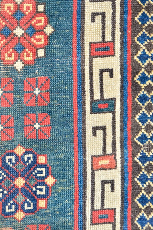 HIGHLY IMPORTANT ANTIQUE INSCRIBED DATED 1855 ARMENIAN TALISH CAUCASIAN RUG gallery