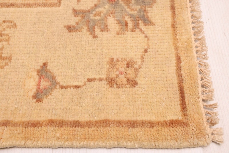 3'6" x 17'2" Vintage Hand-knotted Runner Rug Traditional Oriental Wool Carpet gallery