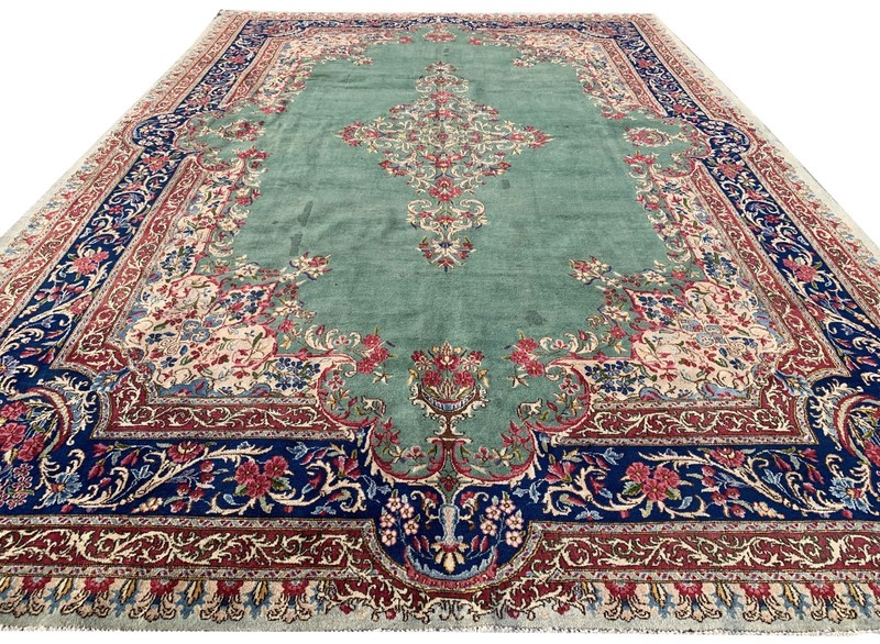 Amazing Hand Knotted Vintage Qirmoun Wool Area Rug 12 x 8 Ft (1284 GER-3) gallery