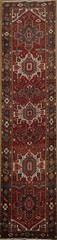 Vintage Geometric Long Runner Rug 4×15 Wool Hand-knotted Tribal Traditional Rug