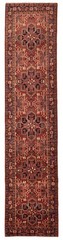Vintage Hand-knotted Runner Rug 3’4″ x 14’9″ Traditional Oriental Wool Carpet
