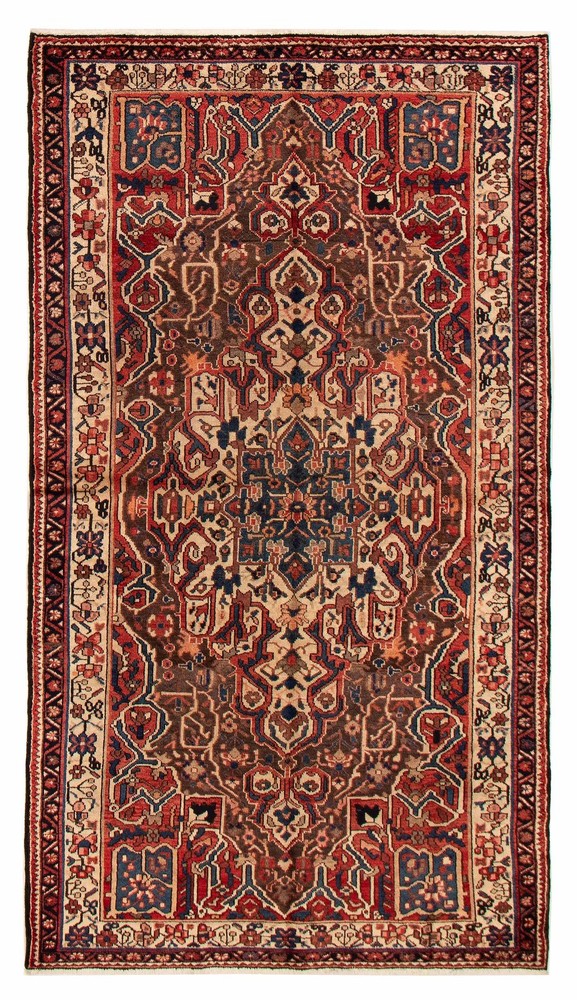 Vintage Hand-Knotted Area Rug 5'4" x 9'10" Traditional Oriental Wool Carpet