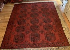 9’6″ x 7’3″ Hand Knotted Ersari Turkoman Semi-Antique Main Rug