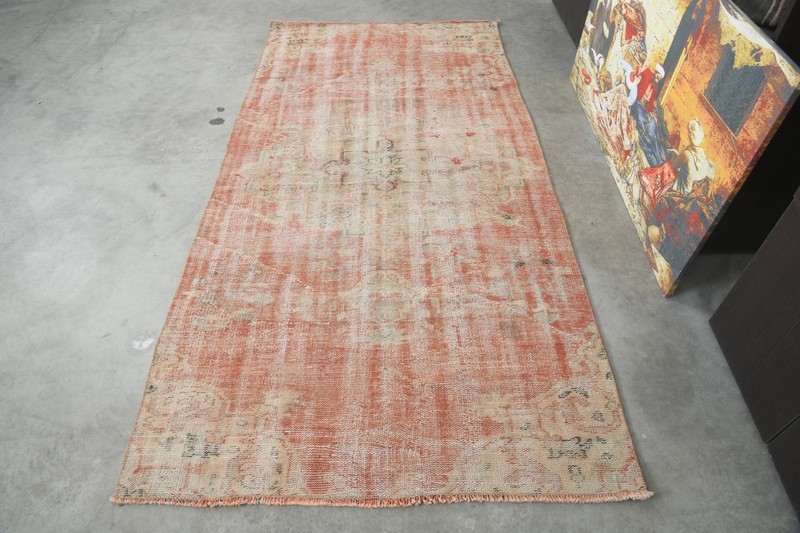 4x8 Turkish Rug Hand-Knotted Vintage Oushak Rugs Boho Decor Wool Carpet,728 gallery