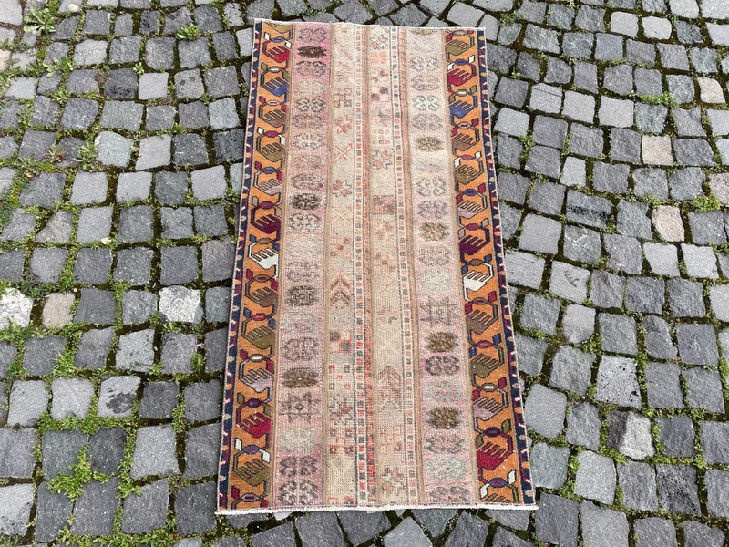 Home Decor Rug, Turkish Vintage Rug, Boho Decor Rug, 2,4 x 4,6 ft gallery