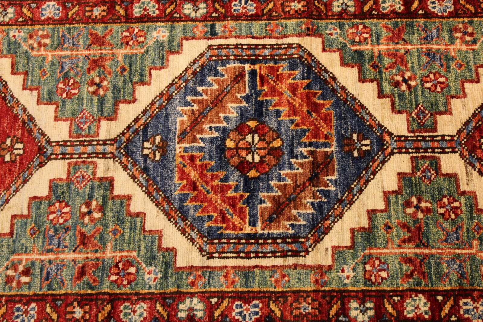 10' ft. TOP QUALITY HANDMADE HALL RUNNER JEWEL COLORS VEGETABLE DYES WOOL RUG gallery