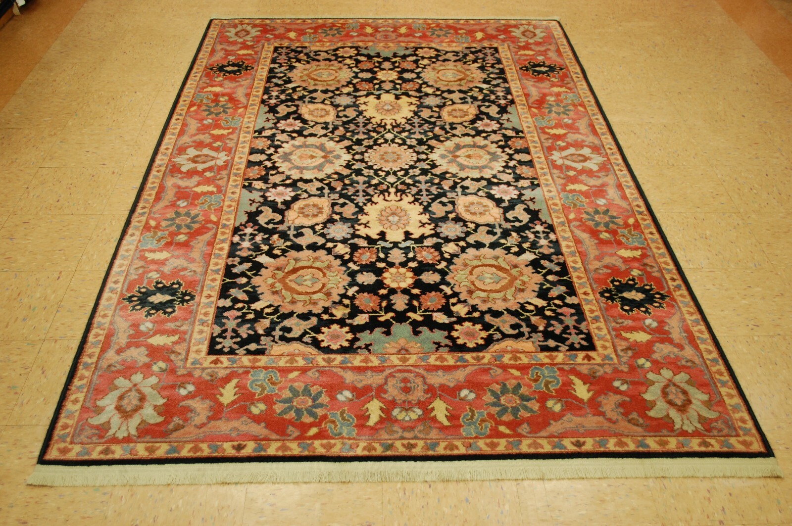 GREAT AUTHENTIC AMERICAN KARASTAN KURDISH PATTERN #559 RUG 5'8" X 8'11" PERFECT gallery