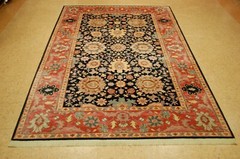 GREAT AUTHENTIC AMERICAN KARASTAN KURDISH PATTERN #559 RUG 5’8″ X 8’11” PERFECT