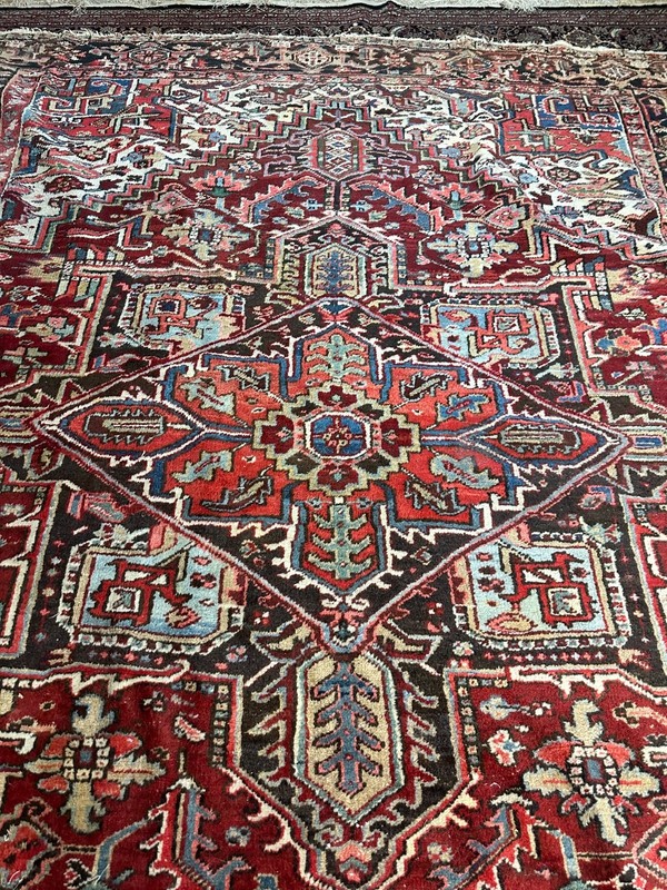 Hand Knotted Wool Herizz Rug 8.5x10.8 ft. #1374a gallery
