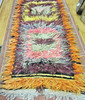 Tulu Flokati Shaggy Rug Turkey Greece 3 x 9.7 Wool Vintage Rainbow Colors Kilim gallery